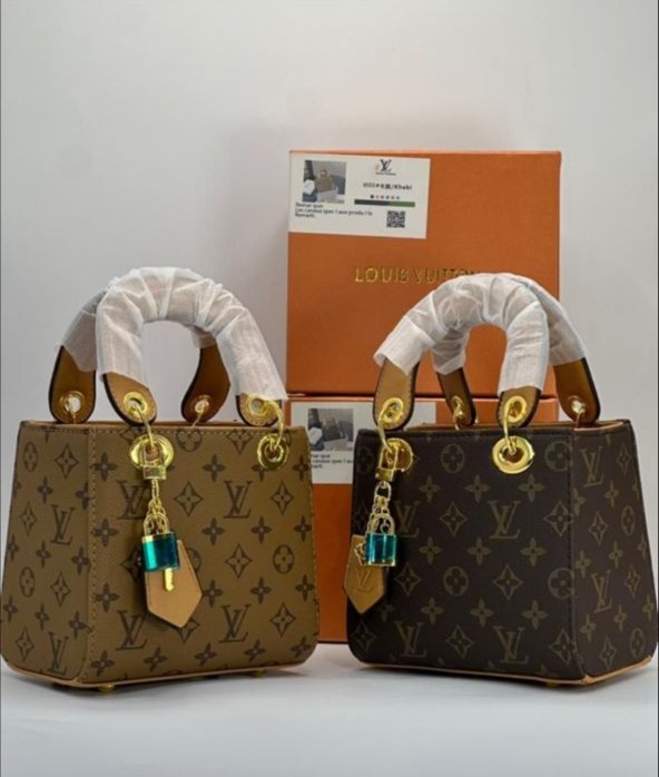 Luxury Louis Vuitton Mini Handbag with Decorative Padlock